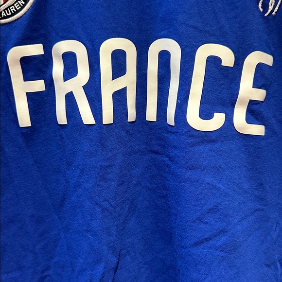 Polo by Ralph Lauren Blue France Tee sz XXL gently worn - Picture 4 of 6